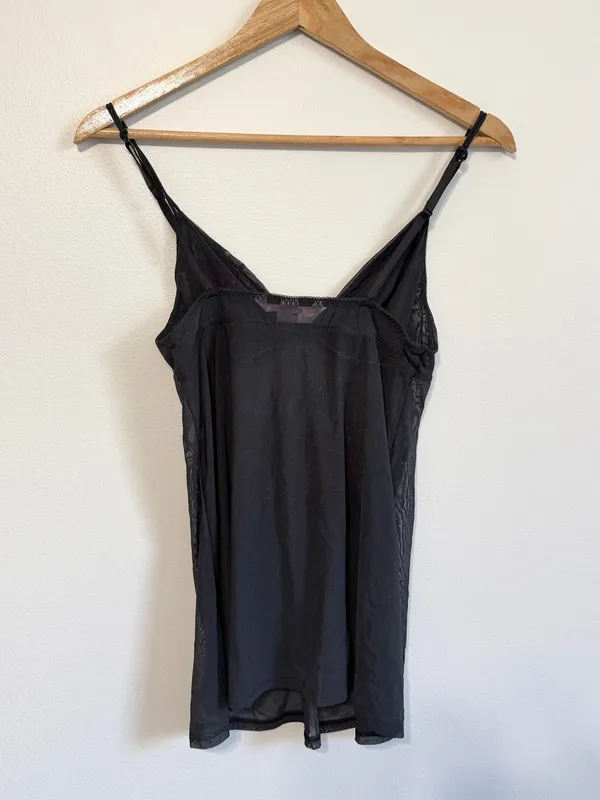 Victoria’s Secret Y2K Floral Tank Cami Top Size Small Pink Embroidered Embellish - Image 6