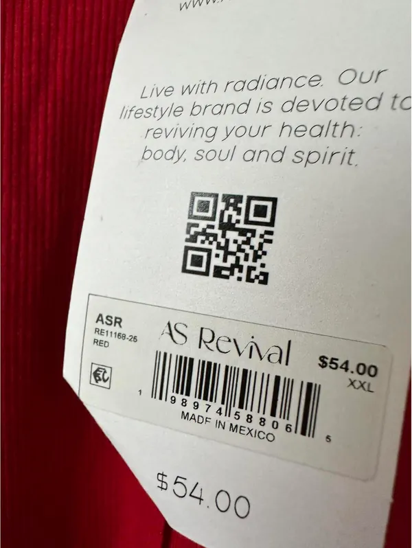 Altar'd State Relax Ribbed Open Back Layer AS Revival NWT Red XXL - Image 6