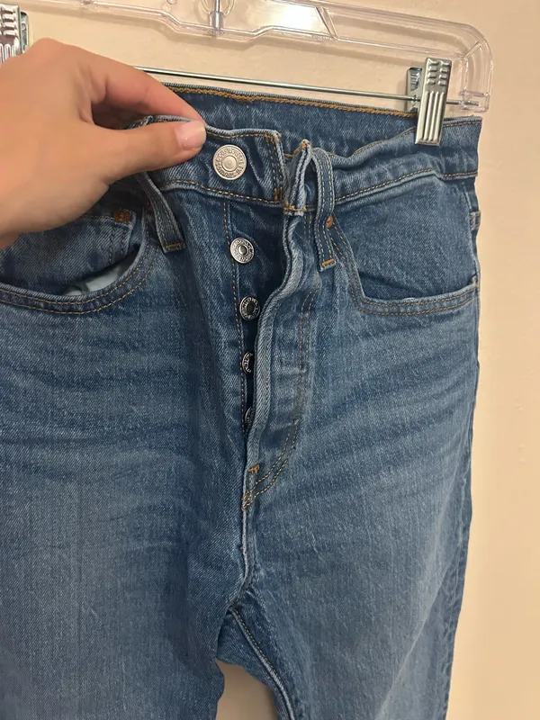 Levi’s 501 Jeans Button Fly Straight Leg High-Waisted - Image 3