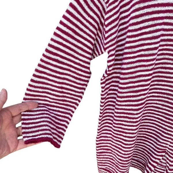 Loft size M striped oversized cotton nylon sweater - Image 3