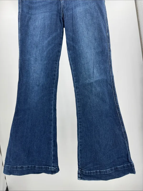 Rock & Roll Denim Women's Blue Boot Cut Jeans 30x34 med wash western high rise - Image 9
