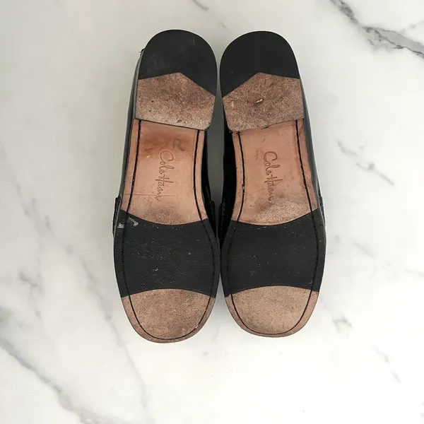 Cole Haan Penny Loafers Black Patent Leather Size 8 Preppy Classic old money - Image 10