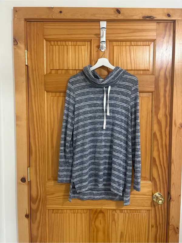 Nordstrom Size Large Blue and White Long-Sleeve Shirt - Image 5