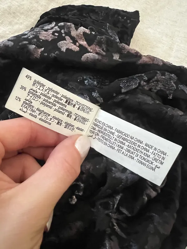 ZARA Velvet Burnout Halter Top - Image 6
