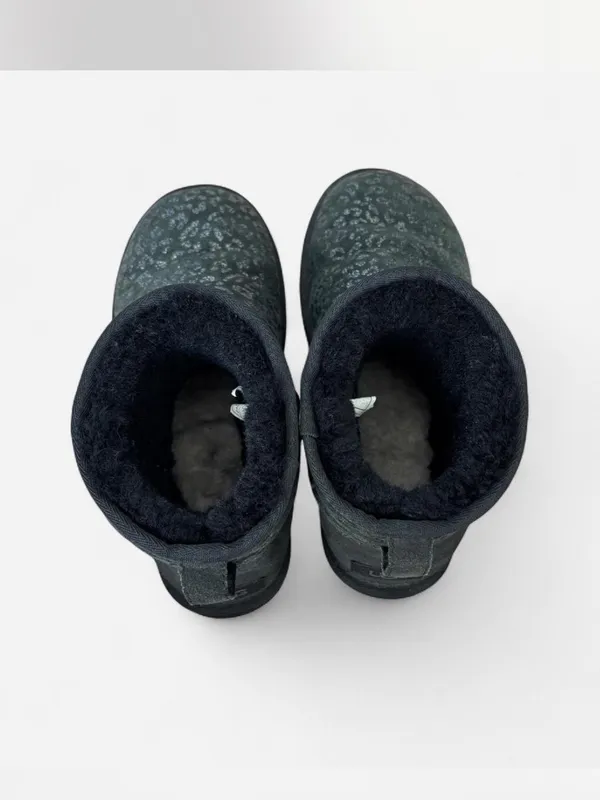 Ugg Classic Mini Snow Leopard Black 7 - Image 4