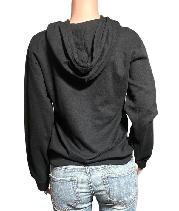 Tultex Black long sleeve Pullover Hoodie S - Image 5