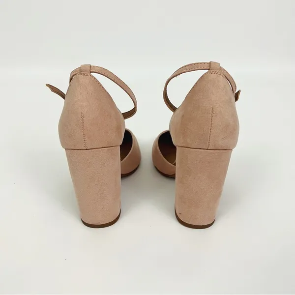 ASOS Pleasant High Block Heels in Blush Pink | Size 7 - Image 6