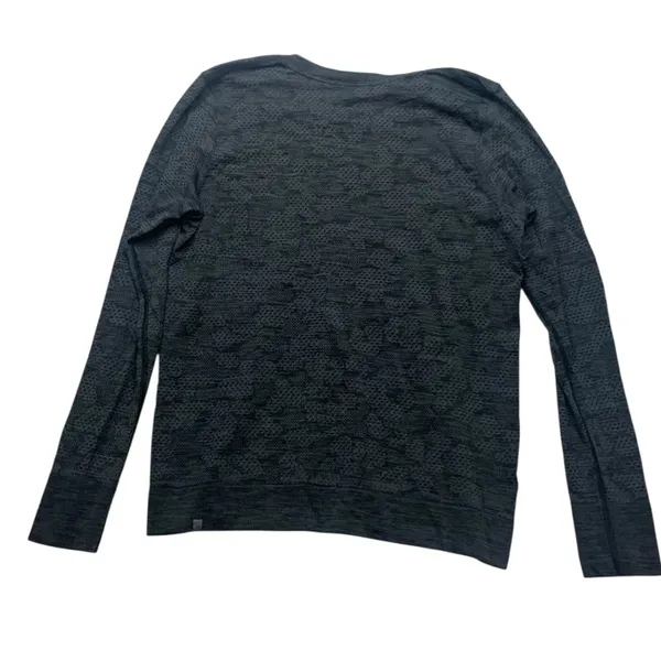 Lululemon size 6 breeze by long sleeve swiftly black gray camo athletic workout - Image 9