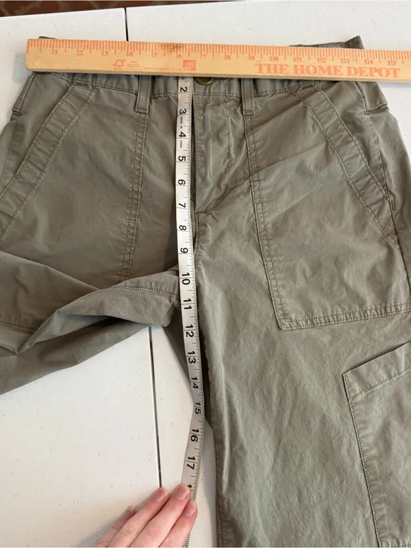 Agolde‎ Daria Pants Womens 25 Green Utility Cargo High Rise Wide Leg Cropped - Image 5