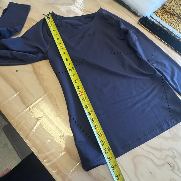 Nike Pro HyperWarm Women's Running‎ Long Sleeve Top Dark Purple Medium Athletic - Image 12