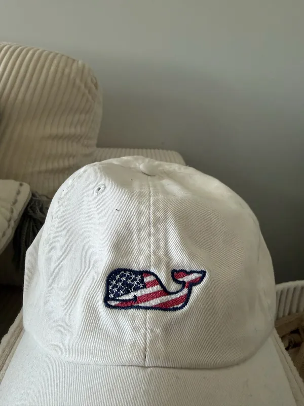 Vineyard Vines Hat Red White Blue - Image 2