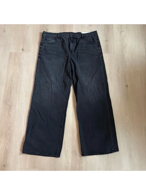 American Eagle NWT Women's Black Blaze Stirigid Stovepipe Jeans Size 16 / 33W - Image 2