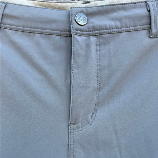 REI Women's Slate Gray Track Pants With Lower Ruching opt on lower leg part Sz16 - Image 6