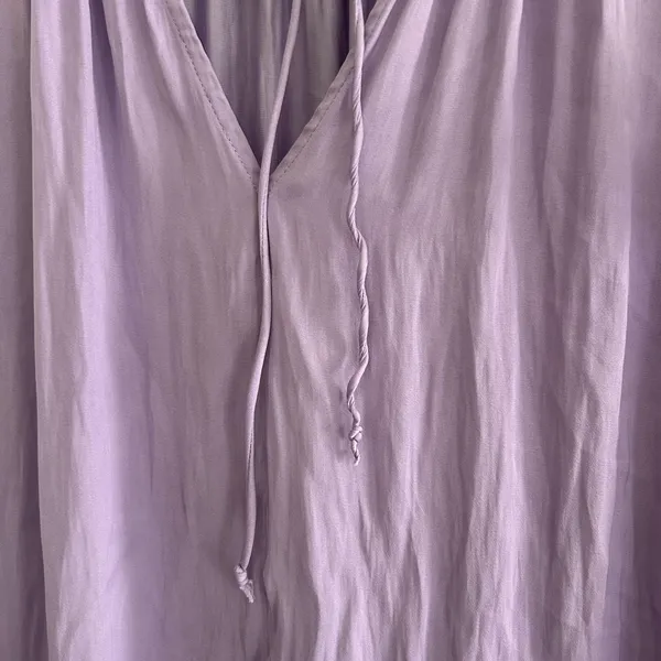 Current Air Ruffle Blouse Purple Lilac Size M - Image 6