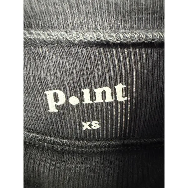 P.int Womens Turtleneck Top Black Ribbed Long Sleeve Slim Fit XS - Image 6