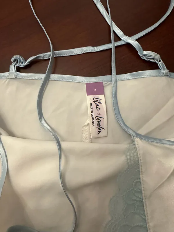 Lilac London Satin Slip Dress - Image 2