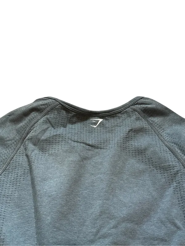 Gymshark Long Sleeve Crop Top Size XL Athletic Yoga Run Athleisure Activewear - Image 3