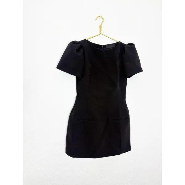 Zara Woman FW25 Black Short Pleated Pocket Dress 8839/777 Medium Chic Preppy - Image 4