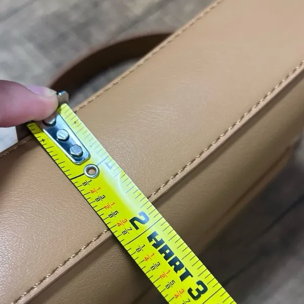 ANTIK KRAFT Vegan leather tan saddle bag - Image 9