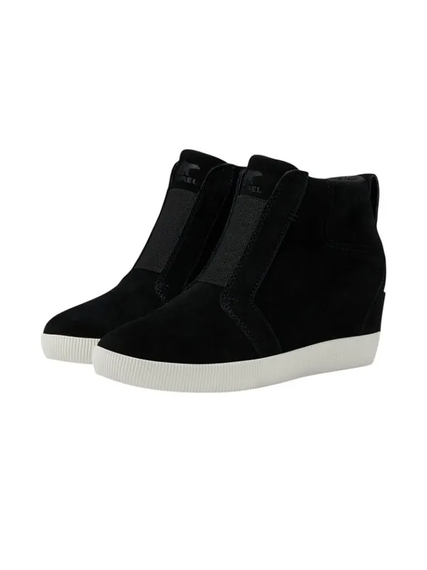 Sorel Out N About Pull-On Wedge Sneakers 2058651 Black / Sea Salt 6M - Image 9