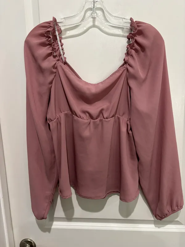 Love Tree Off The Shoulder Blouse, Sz L - Image 2