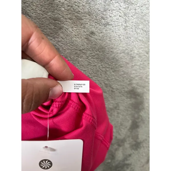Athleta Conscious Crop Bra‎ Light Impact Sports Bra Size Large Pink New - Image 7
