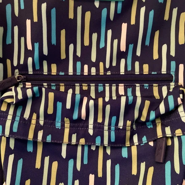 Vera Bradley backpack blue, turquoise and green. - Image 6