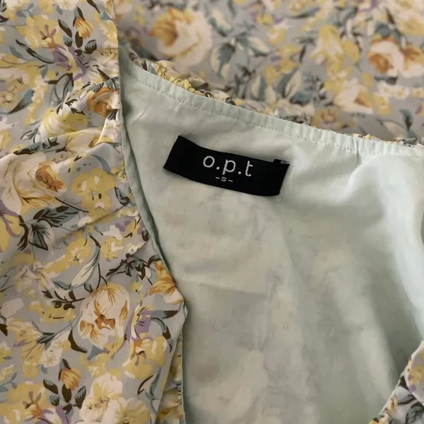O.P.T. Kate Floral Ruffled Midi Dress One Pretty Time Pockets Ruffles‎ Small - Image 12