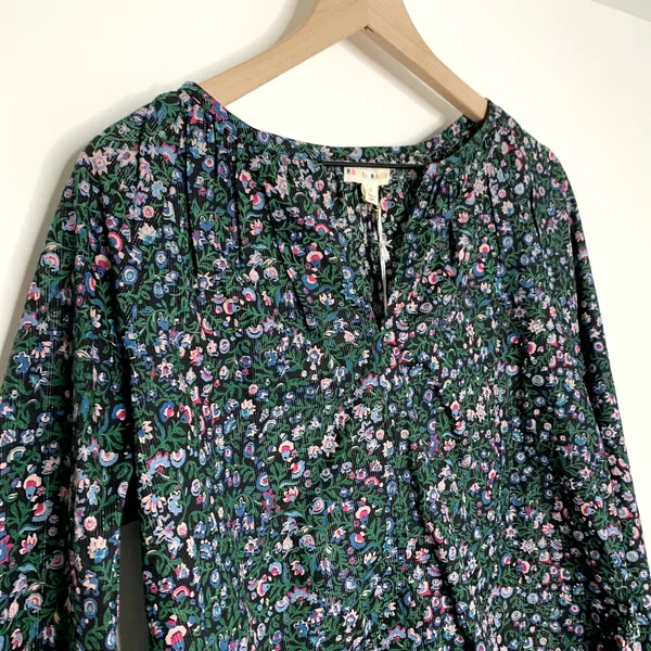 Roller Rabbit Moonflower Floral Lucy Top Midnight New Womens Size Small - Image 5