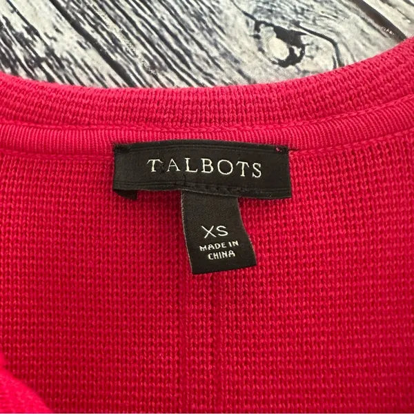 Talbots Hot Pink Knit Blazer - Image 3
