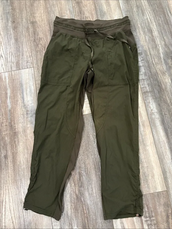 Lululemon Dance Studio Mid-Rise Pants Army Green size 6 - Image 2
