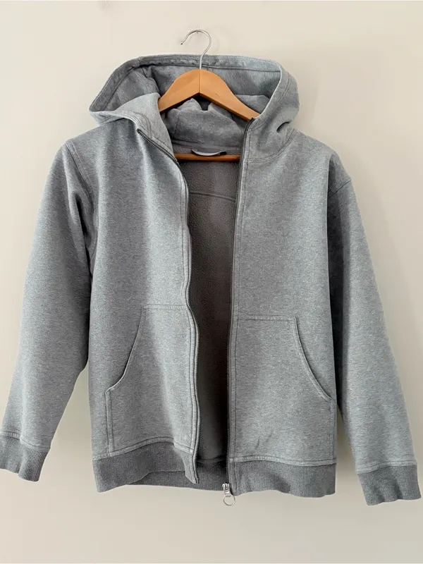 Lululemon All Yours Zip Hoodie Heathered Core Medium Grey Size XS - Image 6