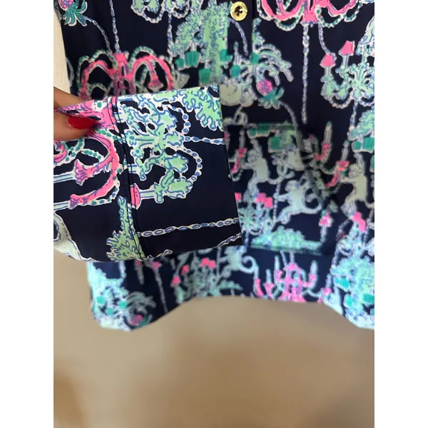 Lilly Pulitzer Skipper Popover in Monkey Trouble Print Size Small NEW WITH TAGS - Image 6
