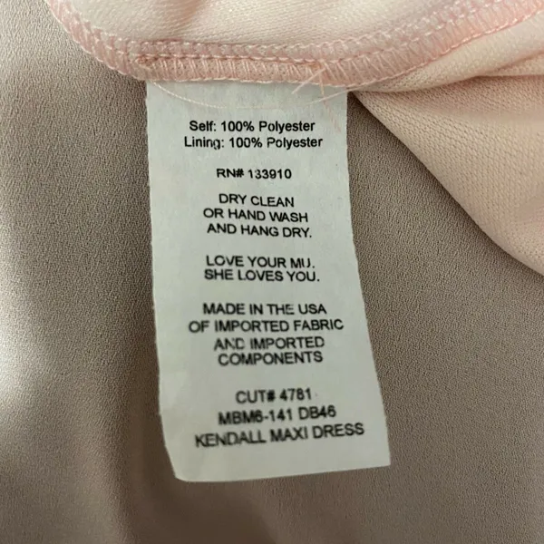 Show Me Your‎ Mumu Kendall Maxi Dress Dusty Blush Crisp Women’s Size Small - Image 9