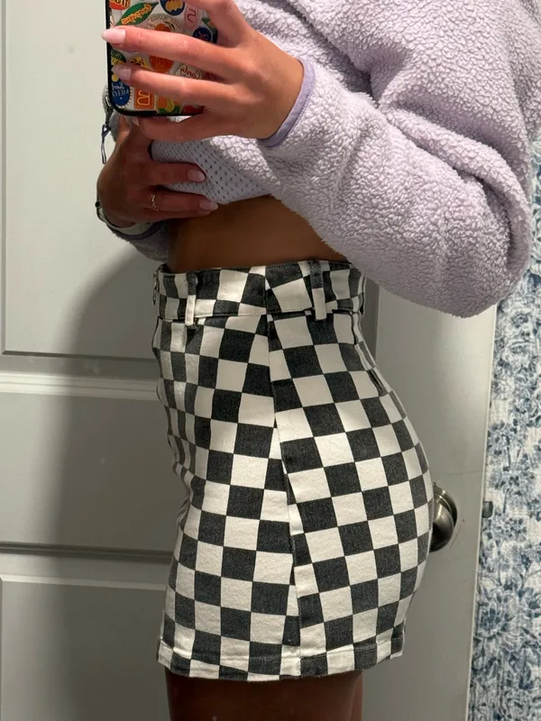 Topshop Checker skirt - Image 5