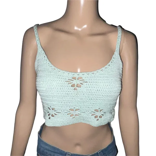 Free People Berkinette Crochet Bralette Crop Cami Top - Image 6