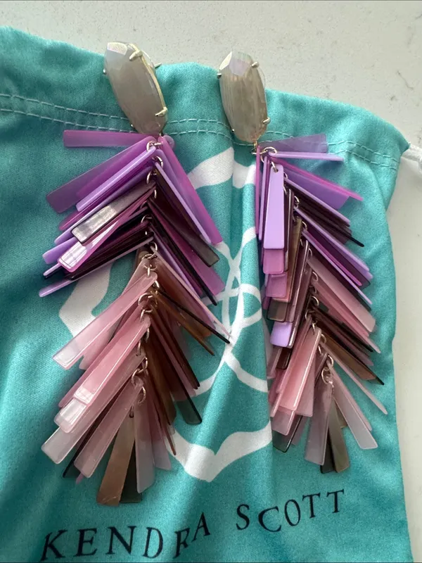 Kendra Scott Justyne Ombré Shell Statement Earrings - Image 3