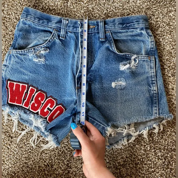 Wisconsin Badgers Custom Made Jean Shorts - Image 6