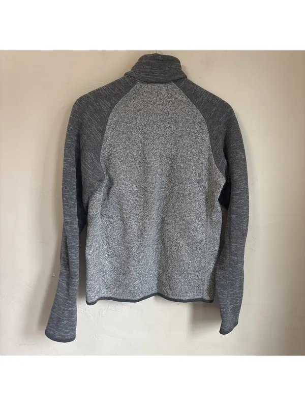 Patagonia Lightweight Better Sweater Gray Quarter Zip Fleece Pullover Small - Image 4