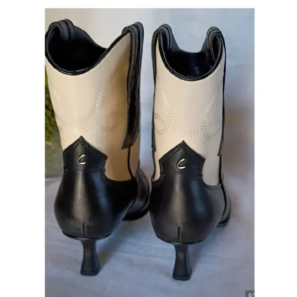 Circus NY by Sam Edelman Women's Olana Flower Size 8 Black/Vanilla Bean - Image 10