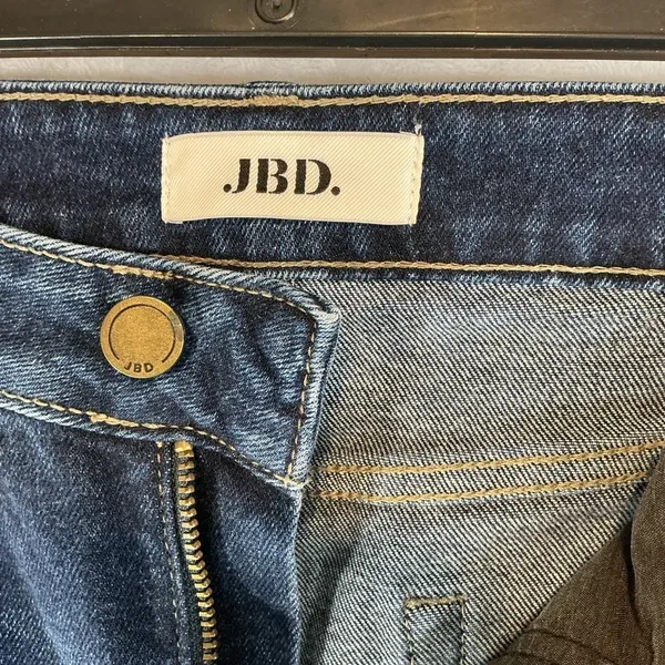 Navy Women's Straight Leg Jeans Blue Size 27 - Image 3