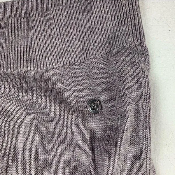 Lululemon women's 10 12 full extension sweater cashlu heathered gray long sleeve - Image 5