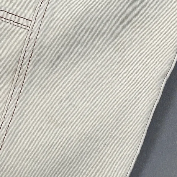PacSun Cargo Pants‎ Womens M Relaxed Denim Utility Baggy Streetwear Beige White - Image 8