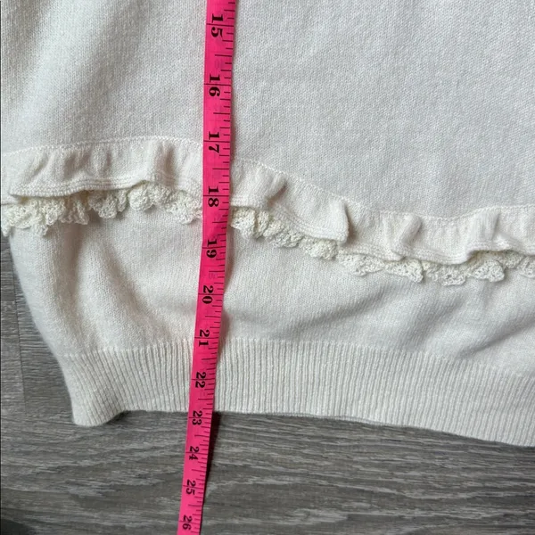 Sézane Andreas Jumper in ecru wool and cashmere XS - Image 15