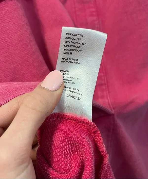 Pilcro Pink Oversized Split-Hem Tunic Top Shirt Sweatshirt - Image 8