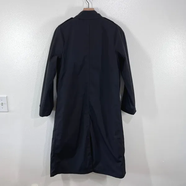 US Military Women's‎ All-Weather Trench Coat Removable Liner Black Size 12L - Image 3