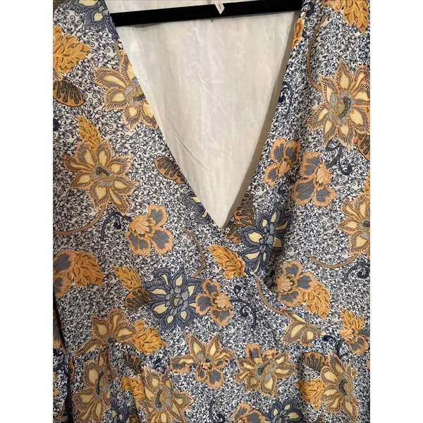 Free People Teegan Mini Dress Floral Print Small Boho Bohemian Coastal Country S - Image 4