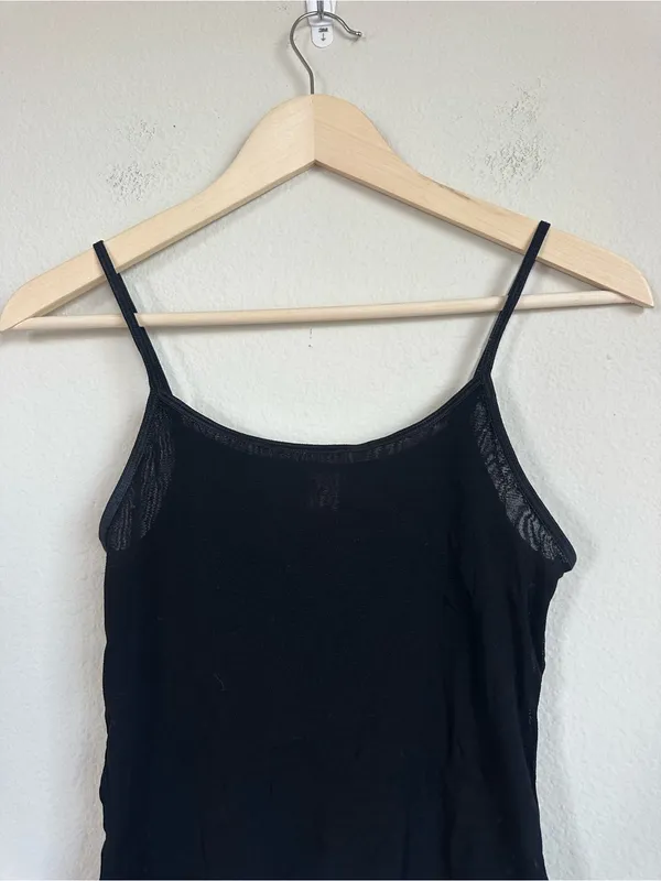 Vintage Rampage Black Mesh Lettuce Edge Cami - Image 3