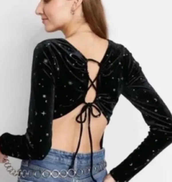 Wild Fable Bodysuit with Silver Stars - Image 2