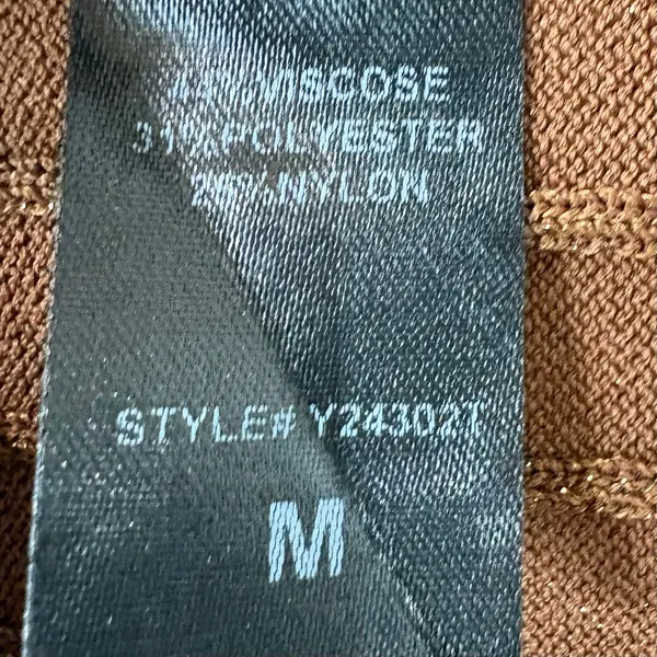 Tuckernuck Ari Knit Tank Top Bronze Brown Metallic Viscose Poly Nylon Medium - Image 7